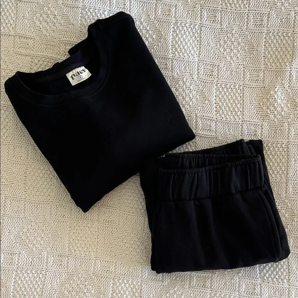 Pact Organic Brushed Fleece Sweatshirt and Sweatpant Set Sz S - Picture 13 of 13